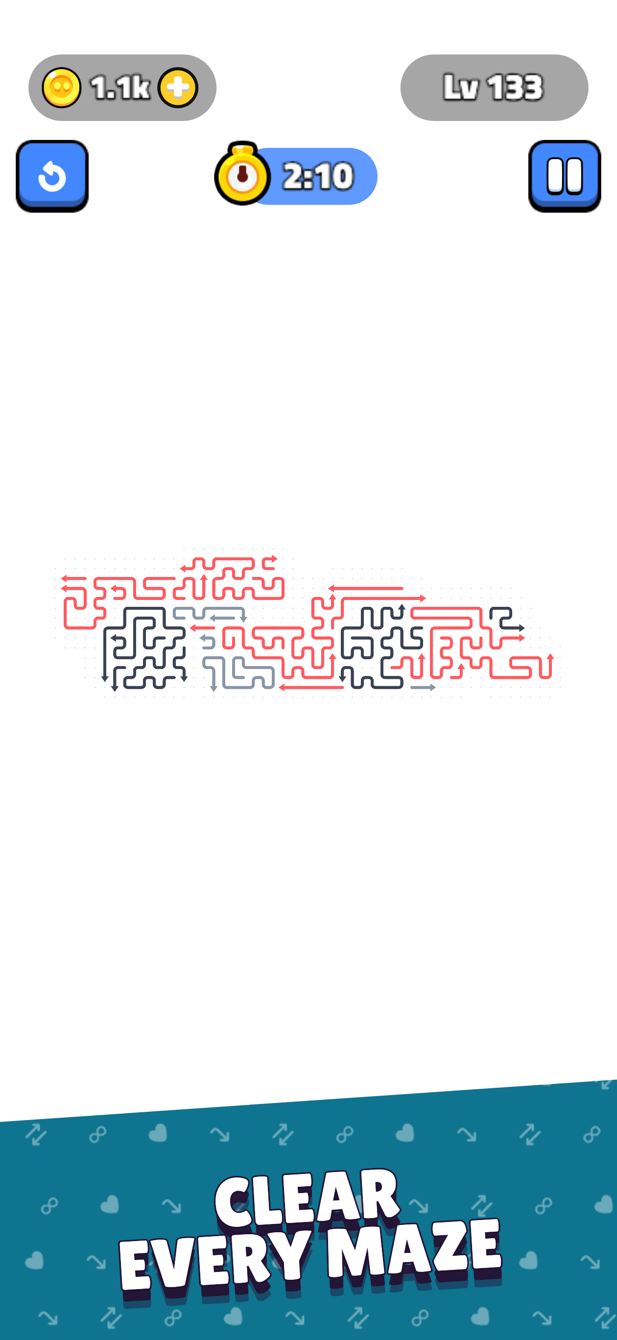 Arrows Flow clear every maze App Store screenshot