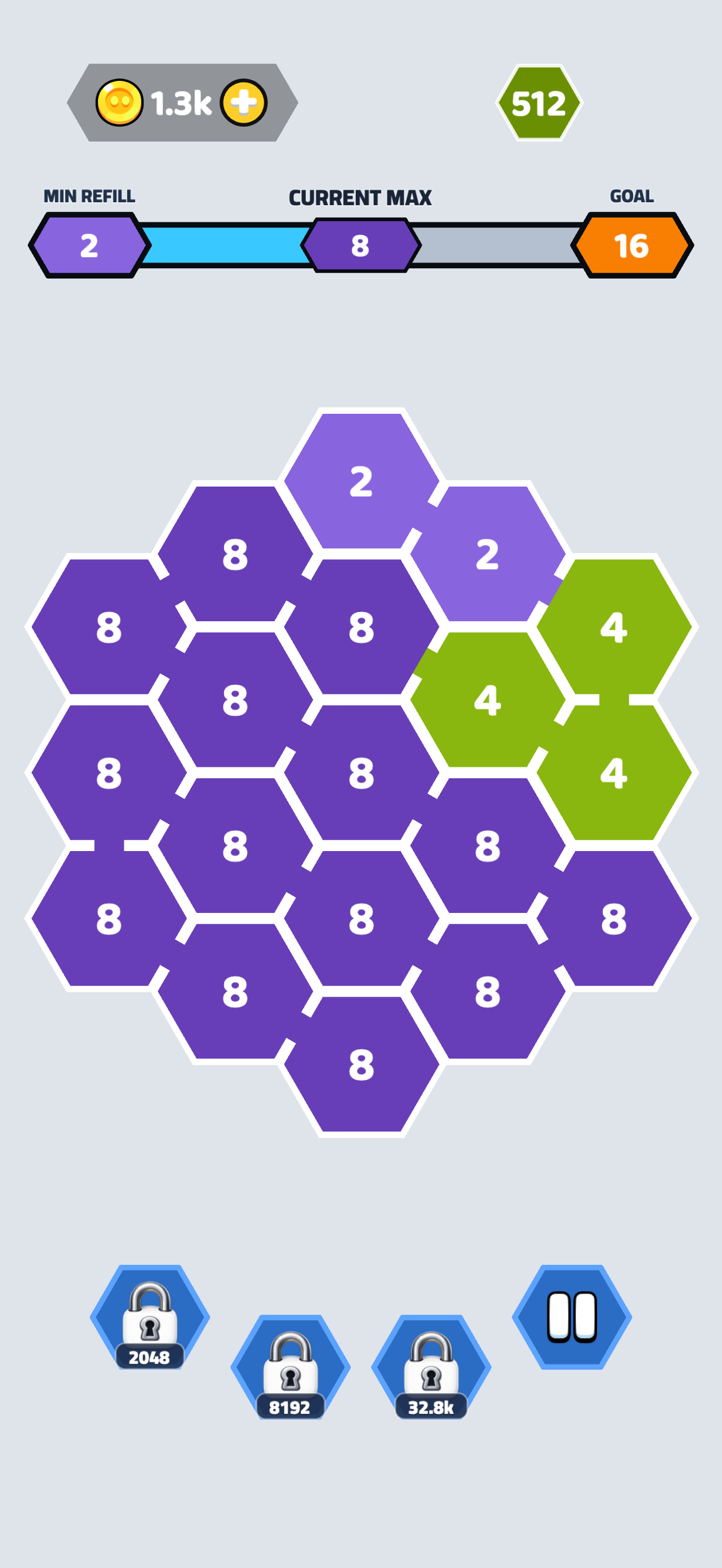 Hex Merge simple long chain App Store screenshot